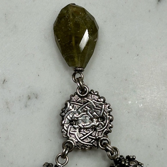 Stephen Dweck One of a Kind Turquoise Jade Peridot Pearl Necklace - Picture 7 of 7